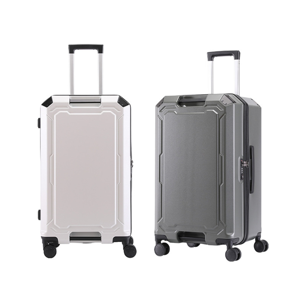 Hard side Luggage with Spinner Wheels  White/Gray/Yellow, 20/26/30inch