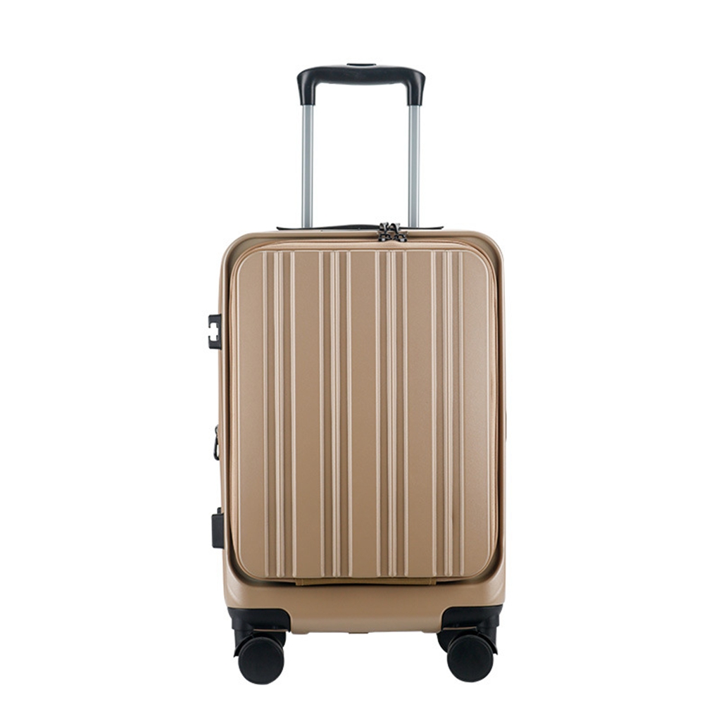 Front compartment,Expandable,Hard side Luggage, Brown/Green/Purple/Green, 20/24/28 inch